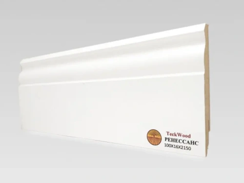 Картинка Плинтус Teckwood Белый Ренессанс 100x16x2150 Напольный Плинтус Плинтус Teckwood Белый Ренессанс 100x16x2150 от магазина Gio.By
