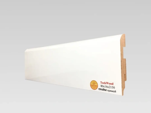 Плинтус Плинтус Teckwood Прайм прямой 80x16x2150 оптом и в розницу в Минске