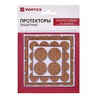 Протекторы износостойкие из пробки D=20мм (16шт), D=28мм (4шт), 25*25мм (16шт)