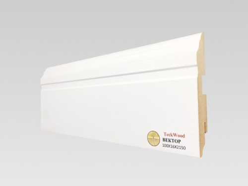 Картинка Плинтус Teckwood Белый Вектор 100x16x2150 Напольный Плинтус Плинтус Teckwood Белый Вектор 100x16x2150 от магазина Gio.By