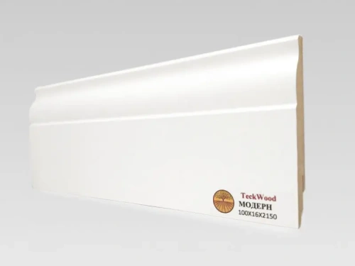 Плинтус Плинтус Teckwood Белый Модерн 100x16x2150 от магазина Gio.By