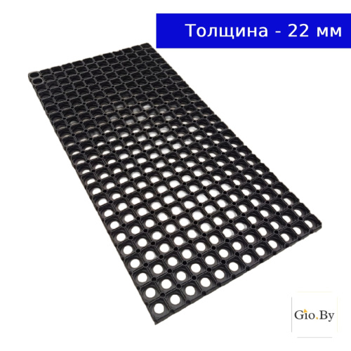 Коврик резиновый "Quadro L" 50х100 см грязесборный в Минске фото 3