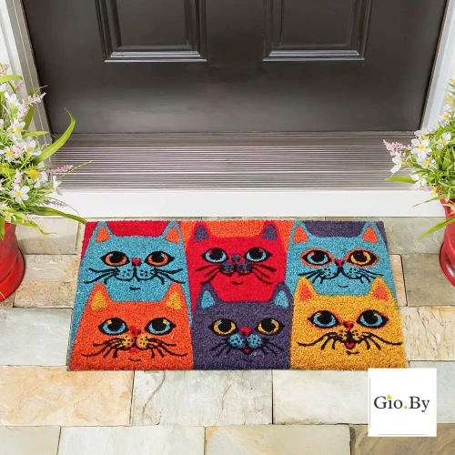 Кокосовый Коврик Котики 35 x 60 см  