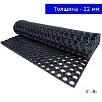 Коврик резиновый "Quadro L" 80х120 см грязесборный 