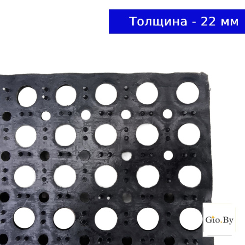 Коврик резиновый "Quadro L" 50х100 см грязесборный в Минске фото 2